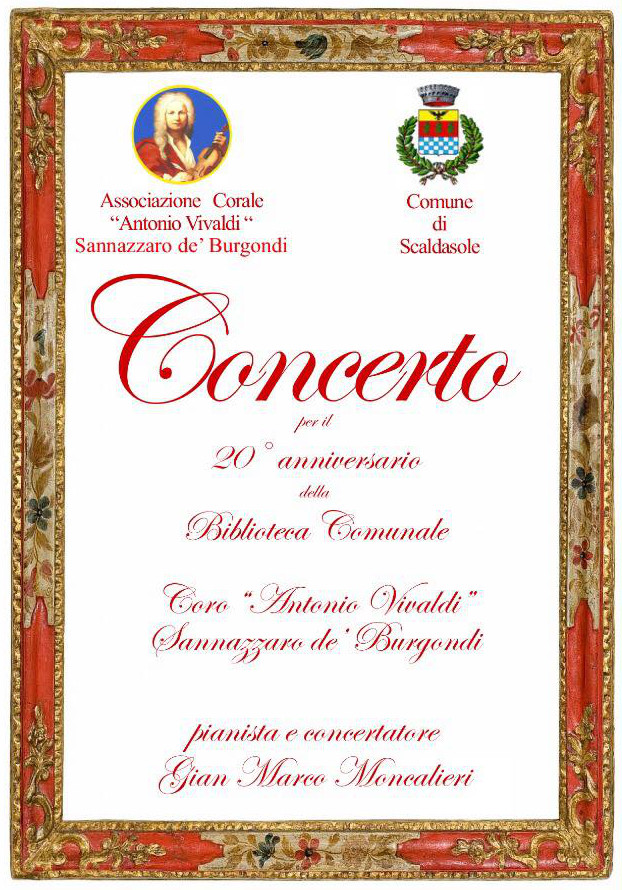 Concerto Ventennale Biblioteca Scaldasole